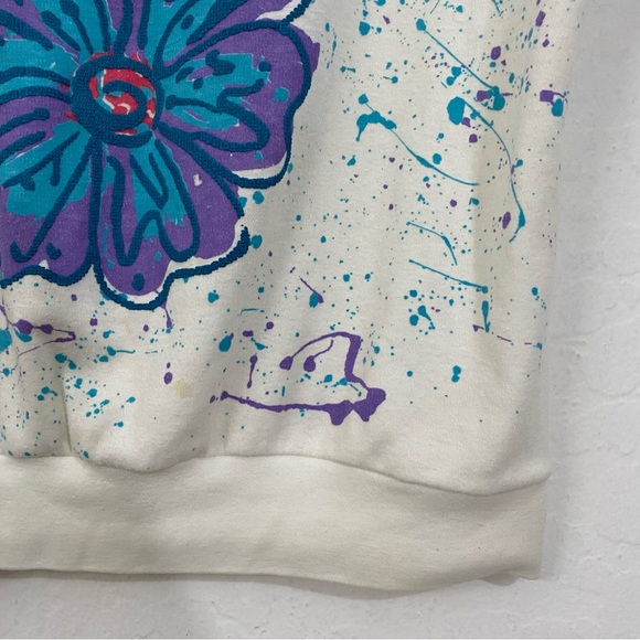 Jane Colby Women’s M Floral Vintage Puff Print Short Sleeve T Shirt - Picture 7 of 8